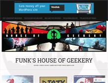 Tablet Screenshot of houseofgeekery.com